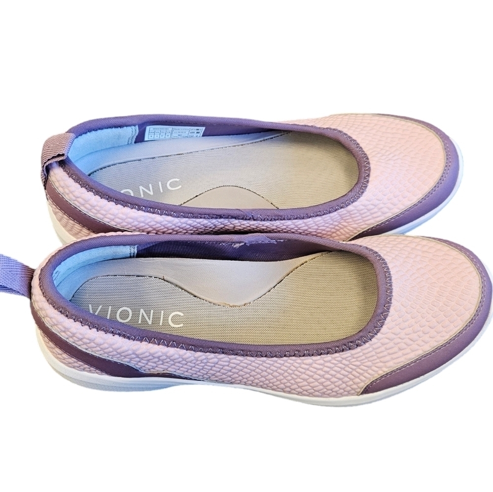 Vionic Sky Sena Lilac Comfort Womens Flat Shoes NEW - Picture 5 of 9